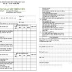 form đánh giá năng lực nhân viên