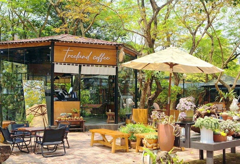 Cafe sân vườn nhỏ đẹp với thiết kế ấn tượng