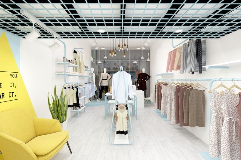 Chuyên thiết kế thi công shop thời trang, phân chia không gian tối ưu