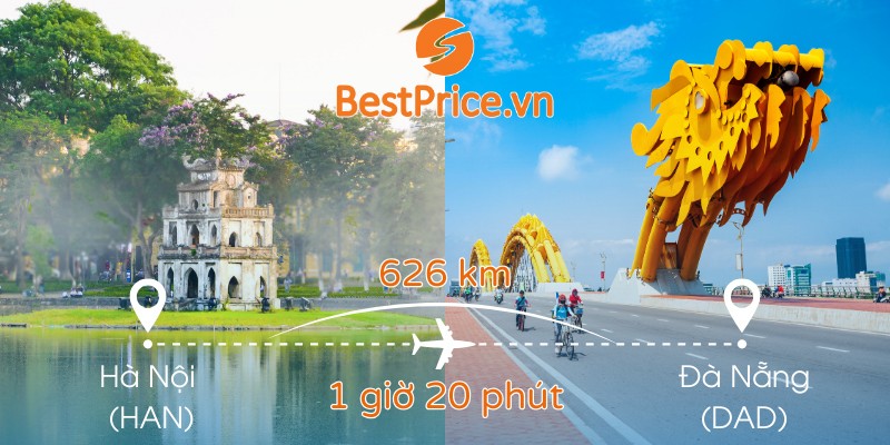 Đặt vé máy bay Hà Nội - Đà Nẵng giá rẻ