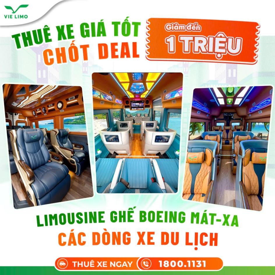 Giá thuê xe limousine 9 chỗ