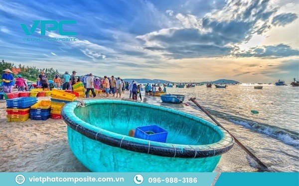 Thuyền thúng Composite giá rẻ, chất lượng cao