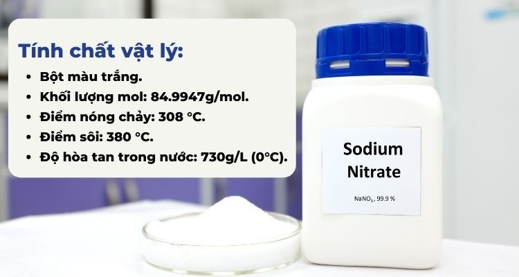 Tính chất vật lý của NaNO3