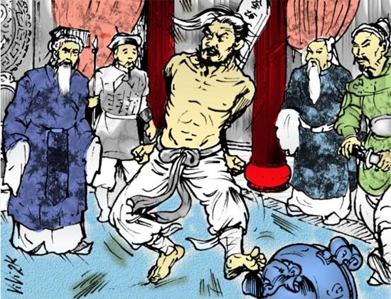 Trần Bình Trọng hiên ngang giữa trại giặc.