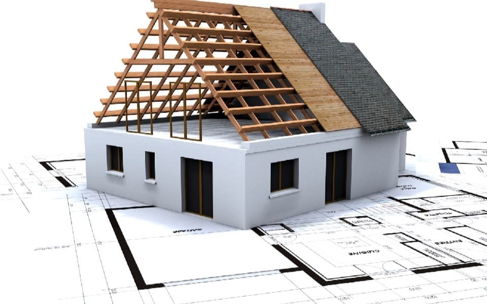 Hình ảnh minh họa ứng dụng của tam giác vuông cân trong kiến trúc