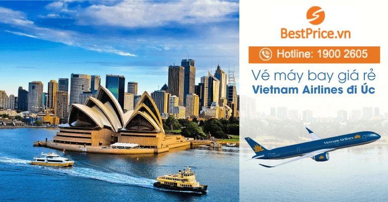 Chuyến bay phổ biến đi Úc hãng Vietnam Airlines
