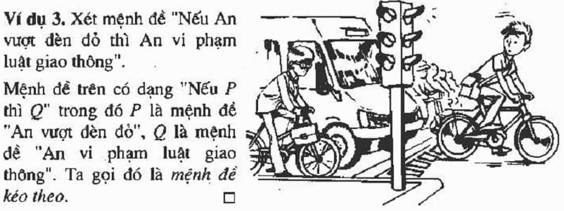 Mệnh đề kéo theo - Xác định tính đúng sai của mệnh đề