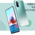 Điện thoại Xiaomi Redmi Note 10 với thiết kế nguyên khối và mặt lưng cong 3D