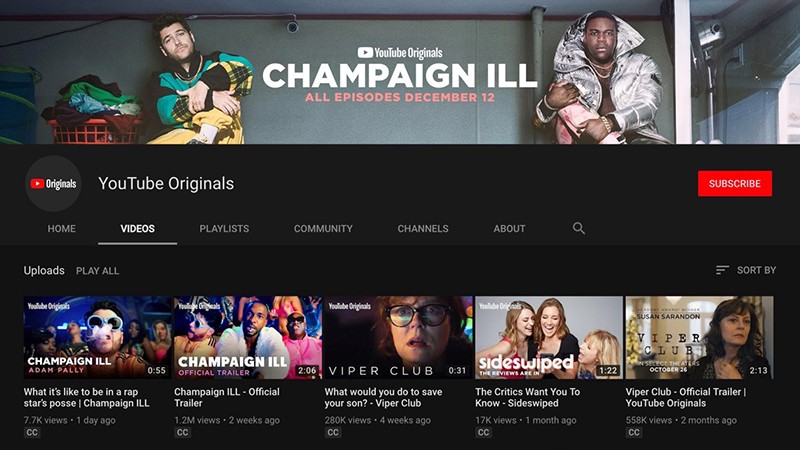 Xem các nội dung gốc khi sử dụng youtube premium