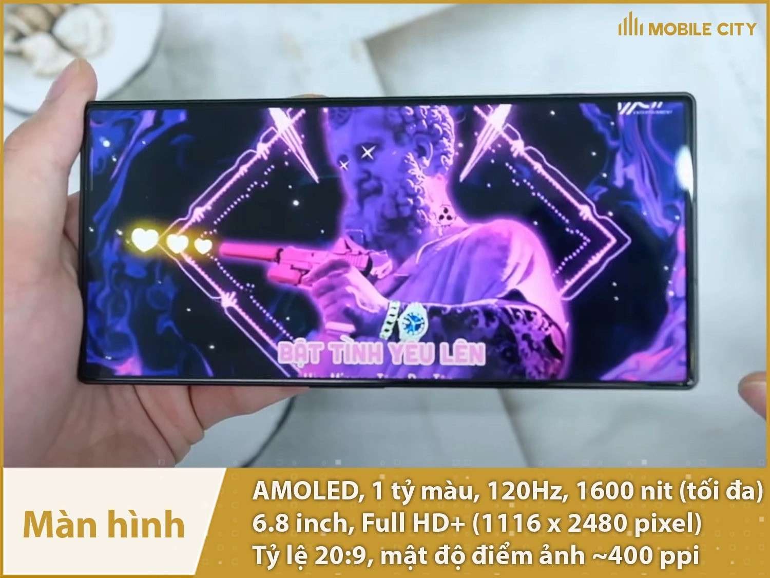 Màn hình AMOLED 120Hz của Red Magic 9 Pro